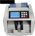Máquina contadora de billetes gris.