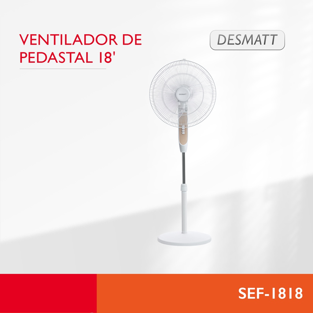 Ventilador pedestal 18 pulgadas 